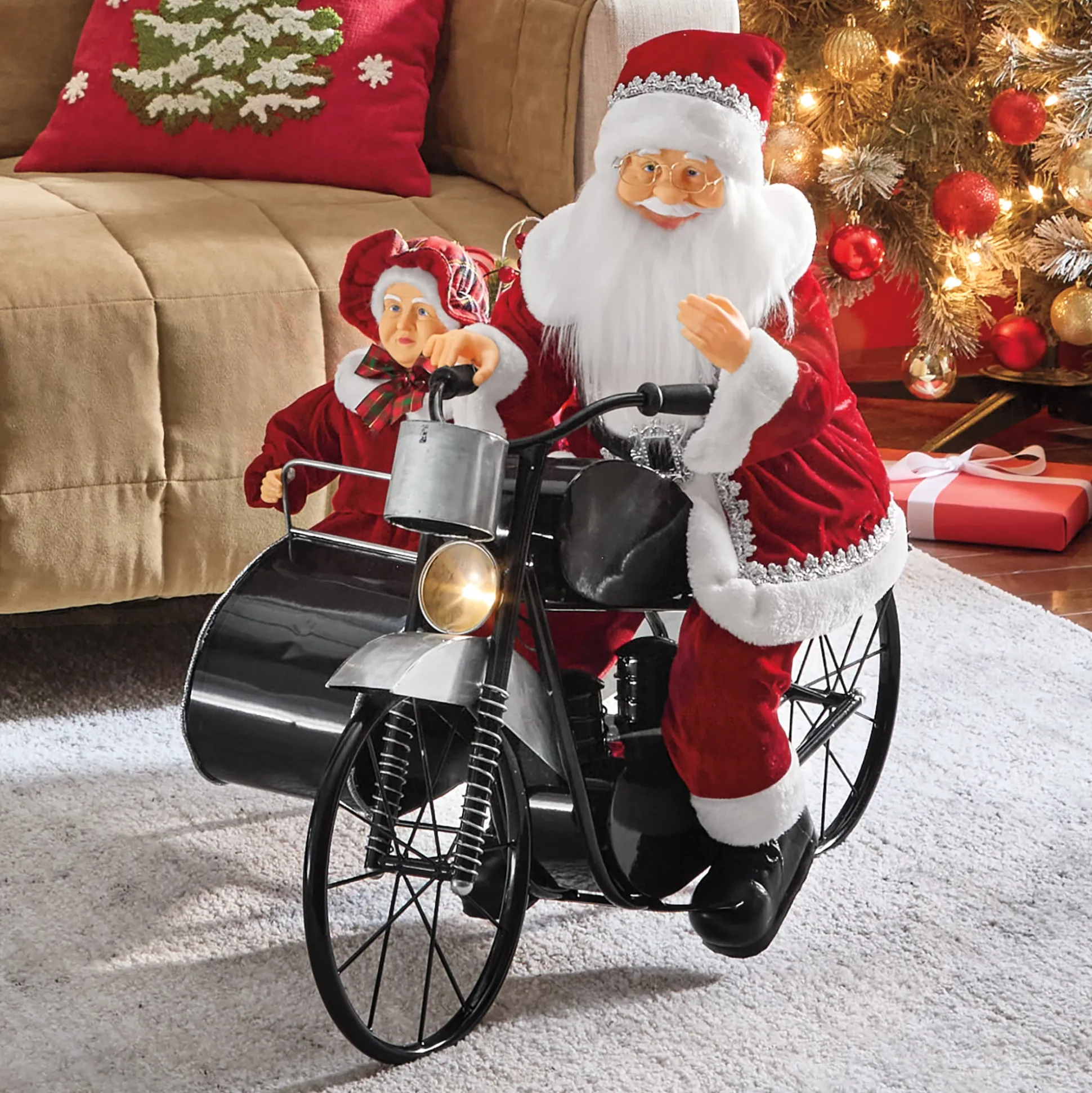 Santa on Motorcycle