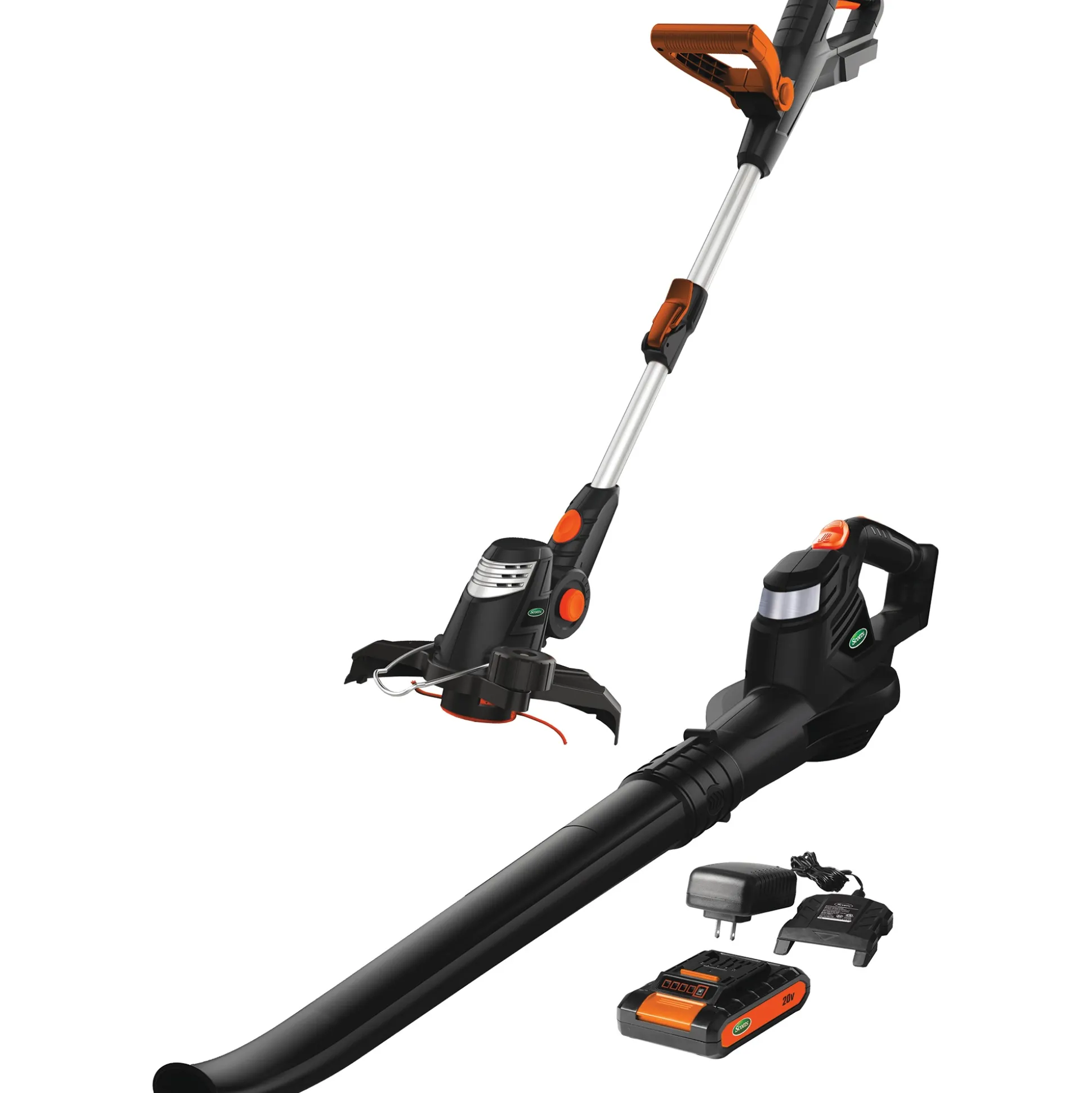 Scotts 20V Cordless Trimmer & Blower Combo