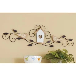 Scrolling Birdhouse Wall Art