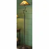 Scroll Leaf Mica Floor Lamp