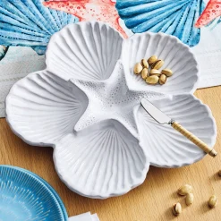 Seashell Sectioned Platter Set