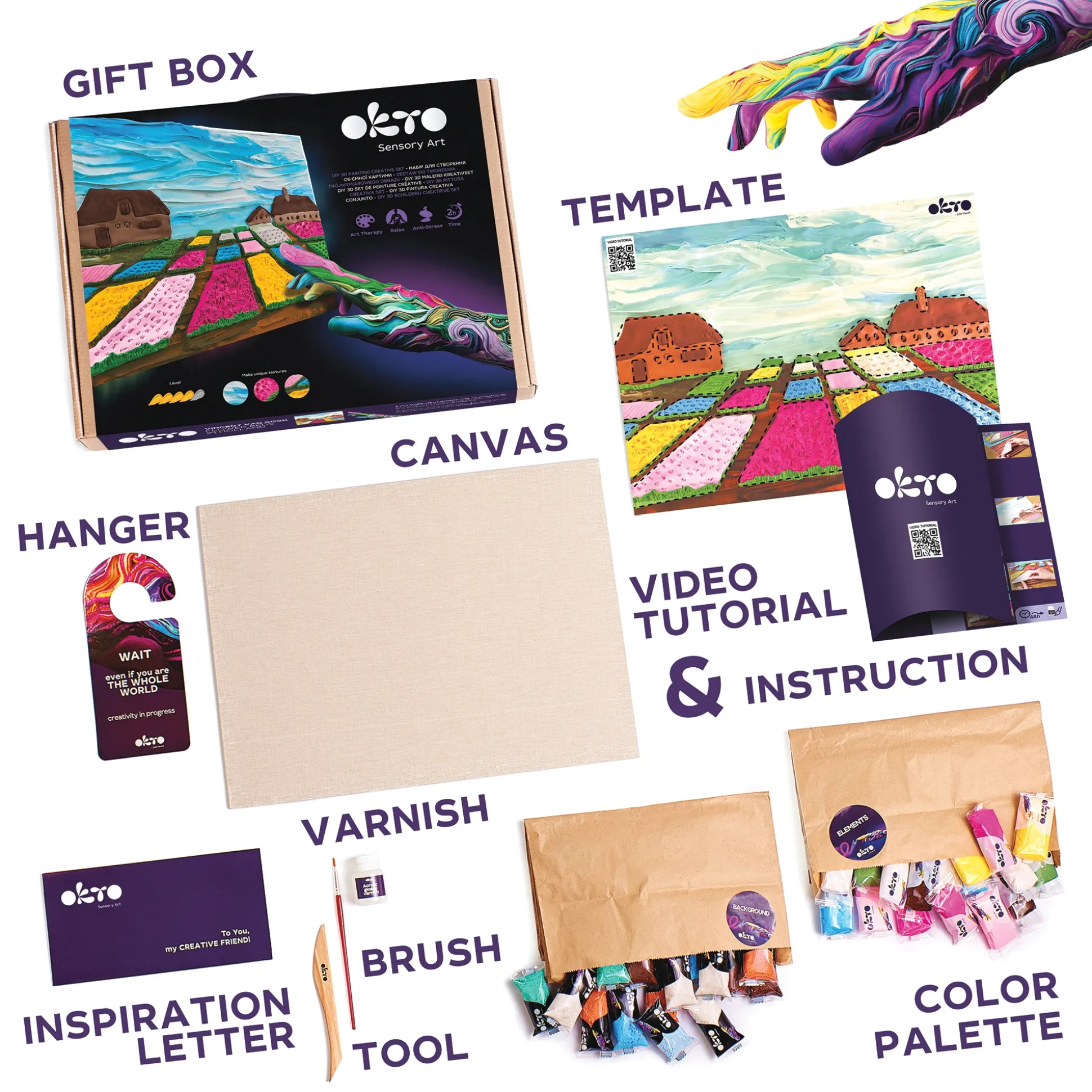 Sensory Art 3-D Clay Painting Kit