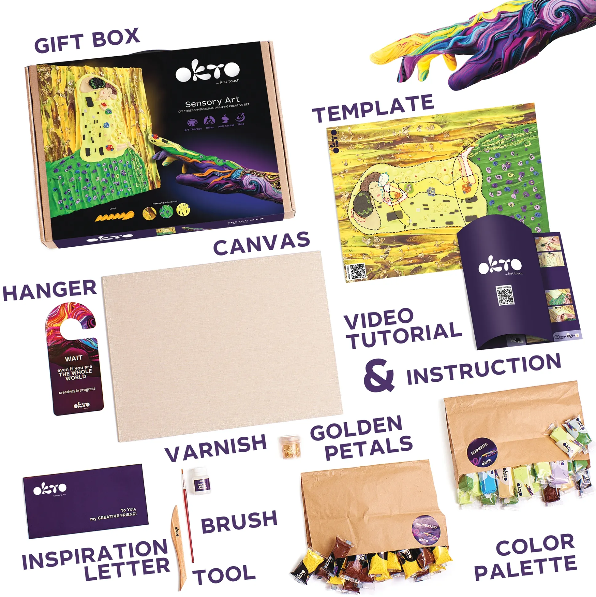 Sensory Art 3-D Clay Painting Kit