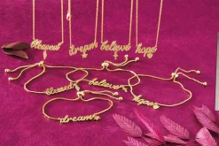 Sentiments Word/Charm Necklace or Bracelet