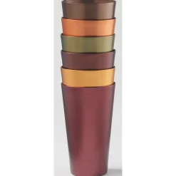 Set of 6 Aluminum Tumblers