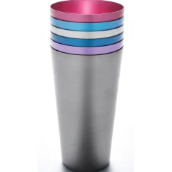 Set of 6 Aluminum Tumblers