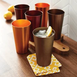 Set of 6 Aluminum Tumblers