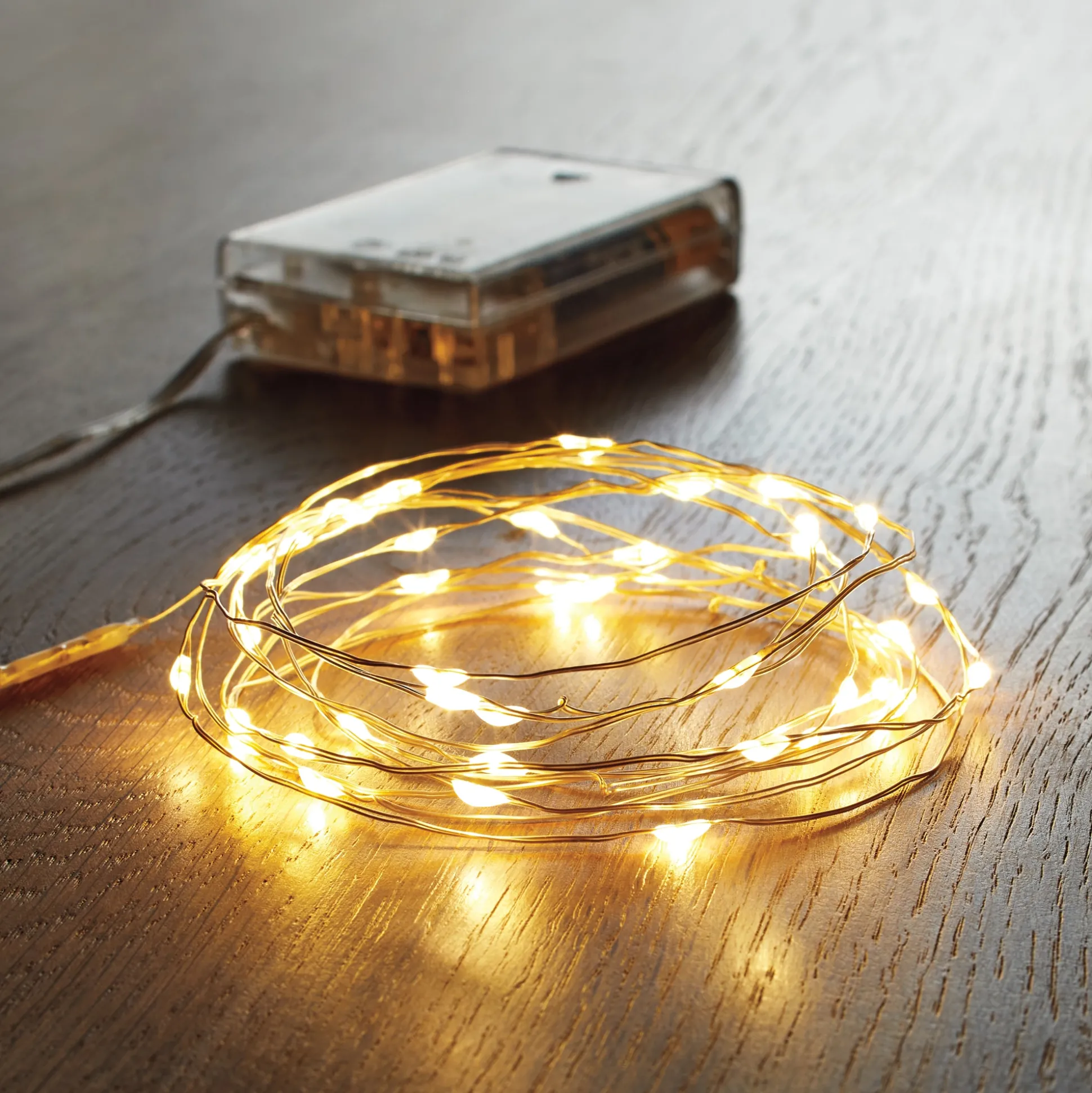 Set of 2 Battery-Powered 10-Foot Mini Fairy String Lights