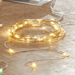 Set of 2 Battery-Powered 10-Foot Mini Fairy String Lights
