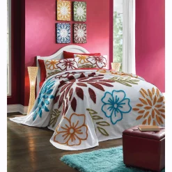 Set of 4 Bold Dahlia Wall Art