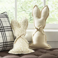 Set of 2 Bunny Silhouette Pillows