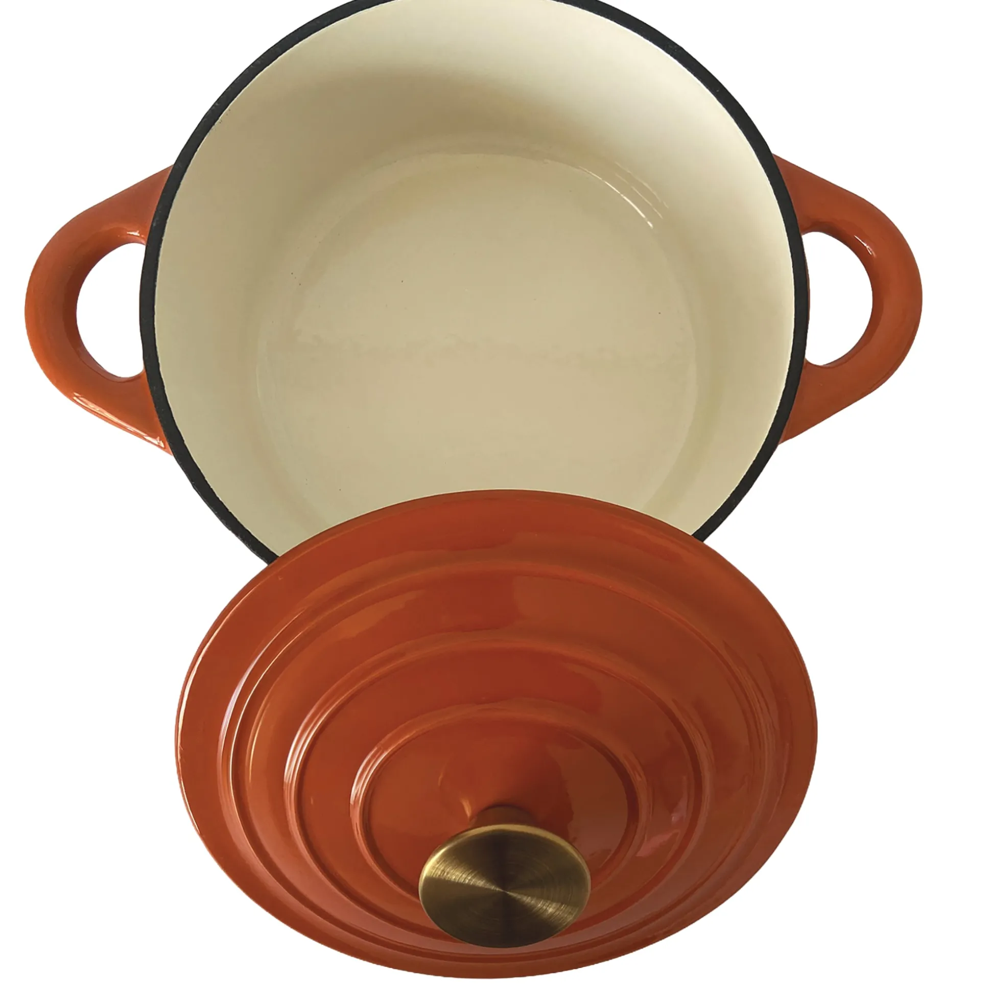 Set of 3 Cast Iron Dutch Ovens with Lids