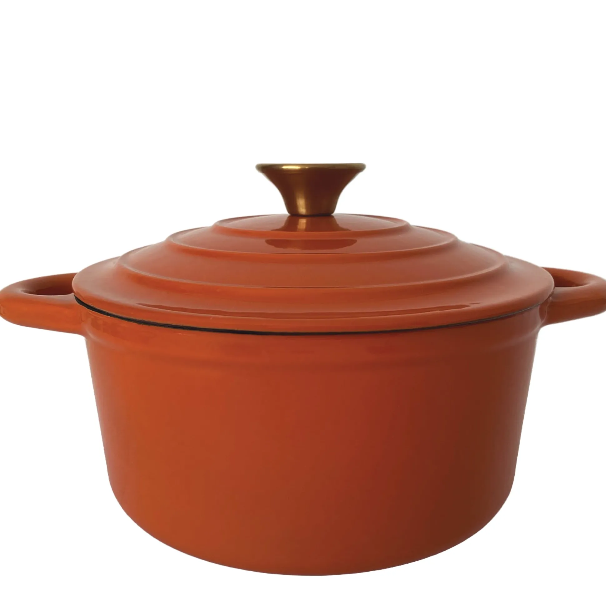 Set of 3 Cast Iron Dutch Ovens with Lids