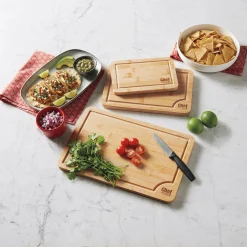 Set of 3 Chef Tested Bamboo Cutting Boards