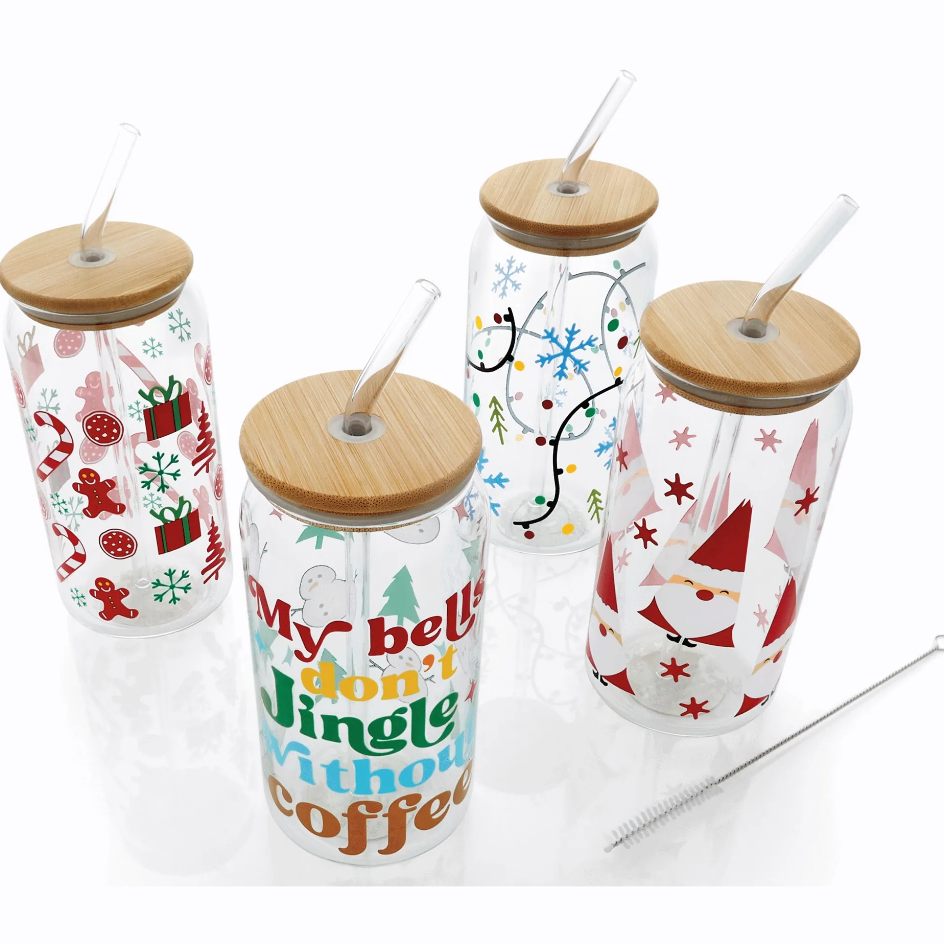 Set of 4 Christmas Tumblers