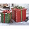 Set of 2 Chunky Wood Presents