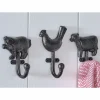 Set of 3 Farm Animal Wall Hooks