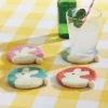 Set of 4 Felt Bunny Coasters