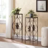 Set of 2 Fleurs-de-Lis Plant Stands