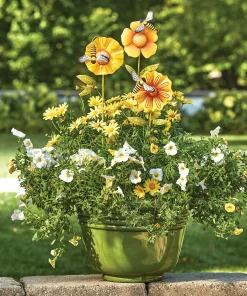 Set of 3 Flower Stakes
