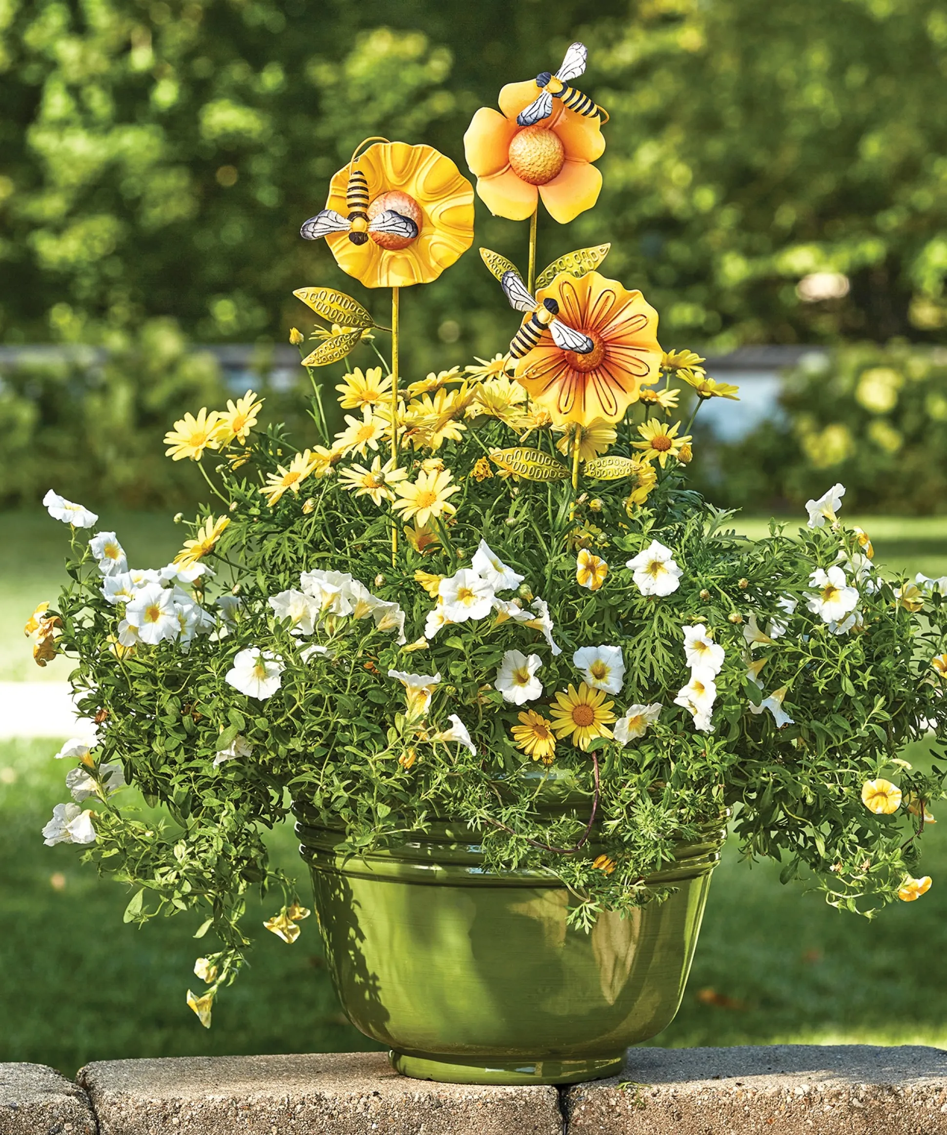 Set of 3 Flower Stakes