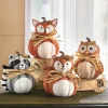 Set of 4 Forest Animal Pumpkins