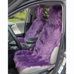 Set of 2 Fuzzy Car Seat Covers
