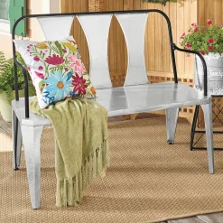 Set of 2 Galvanized Planters