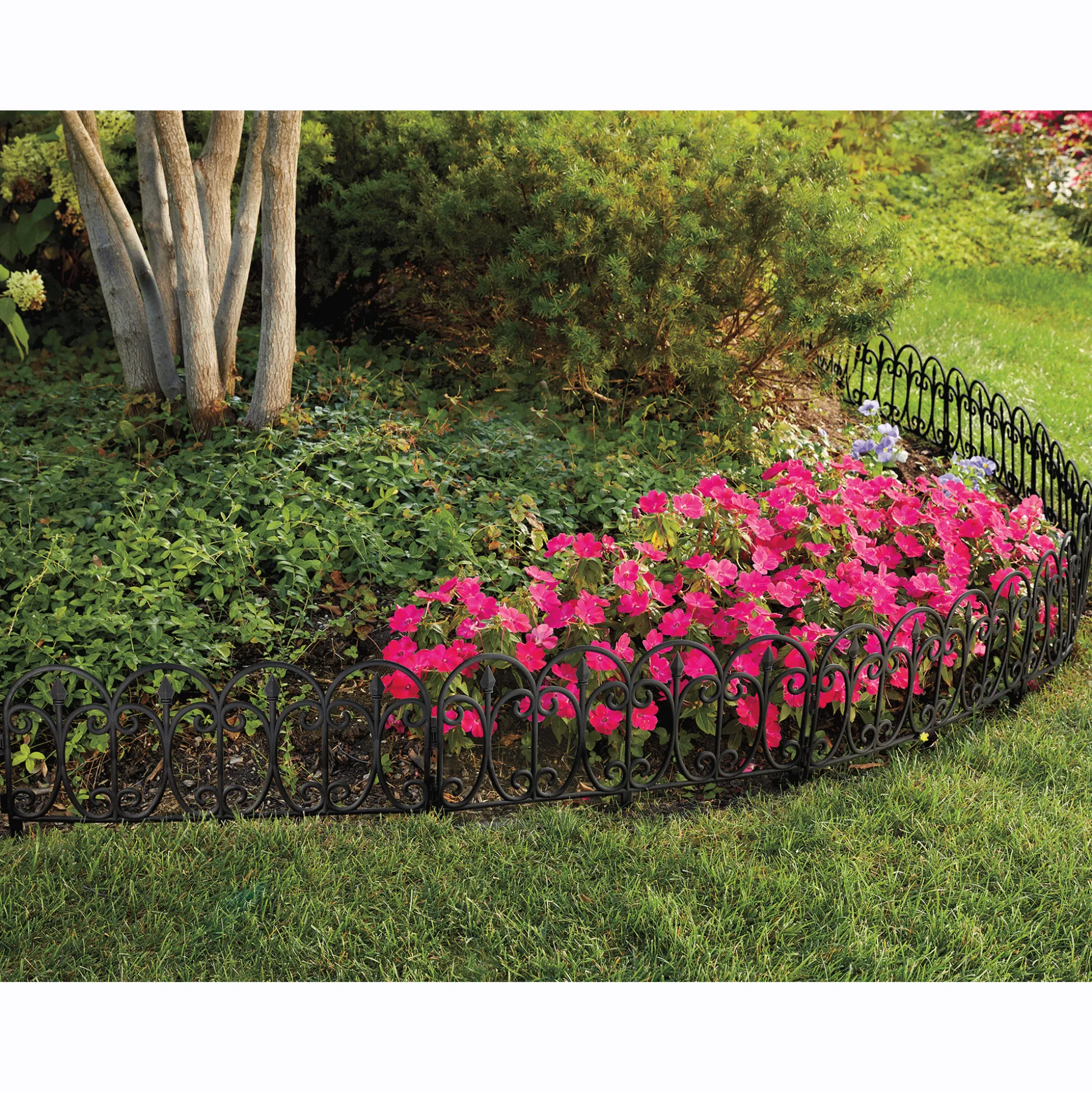 Set of 4 Garden Fence Edging