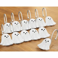 Set of 12 Ghost Shower Curtain Hooks
