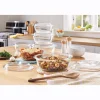 Set of 6 Glass Casserole Dishes with Lids