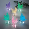 Set of 6 Glow-in-the-dark Glass Butterflies