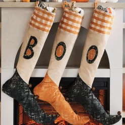 Set of 3 Halloween Treat Stockings - Witch, Mummy and Frankenstein