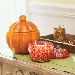 Set of 2 Harvest Glass Candles