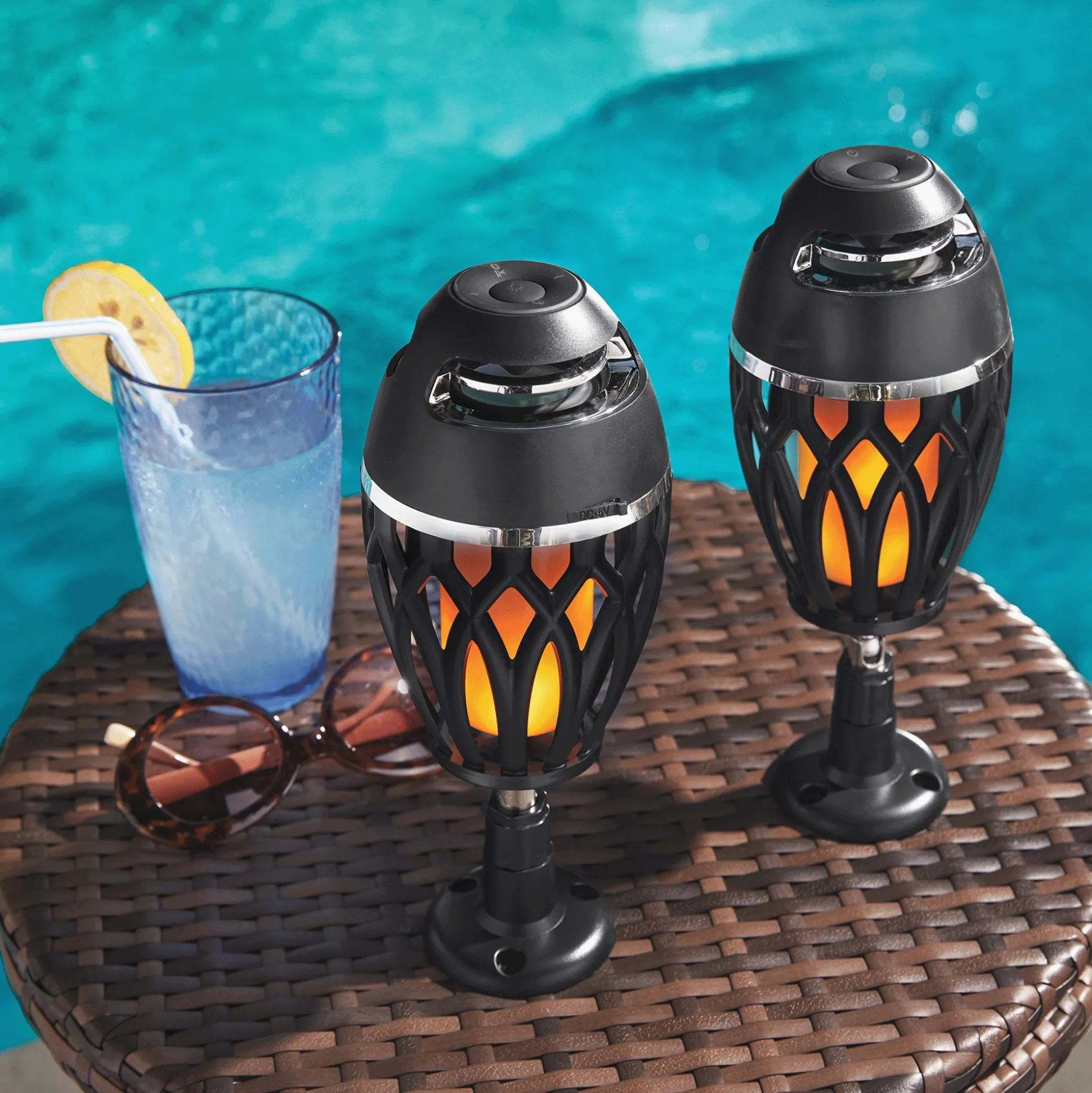 Set of 2 iLive Tiki+ Waterproof Wireless Bluetooth Speakers