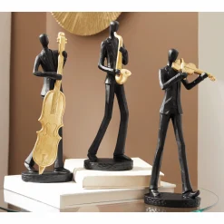 Set of 3 Jazz Musician Figurines