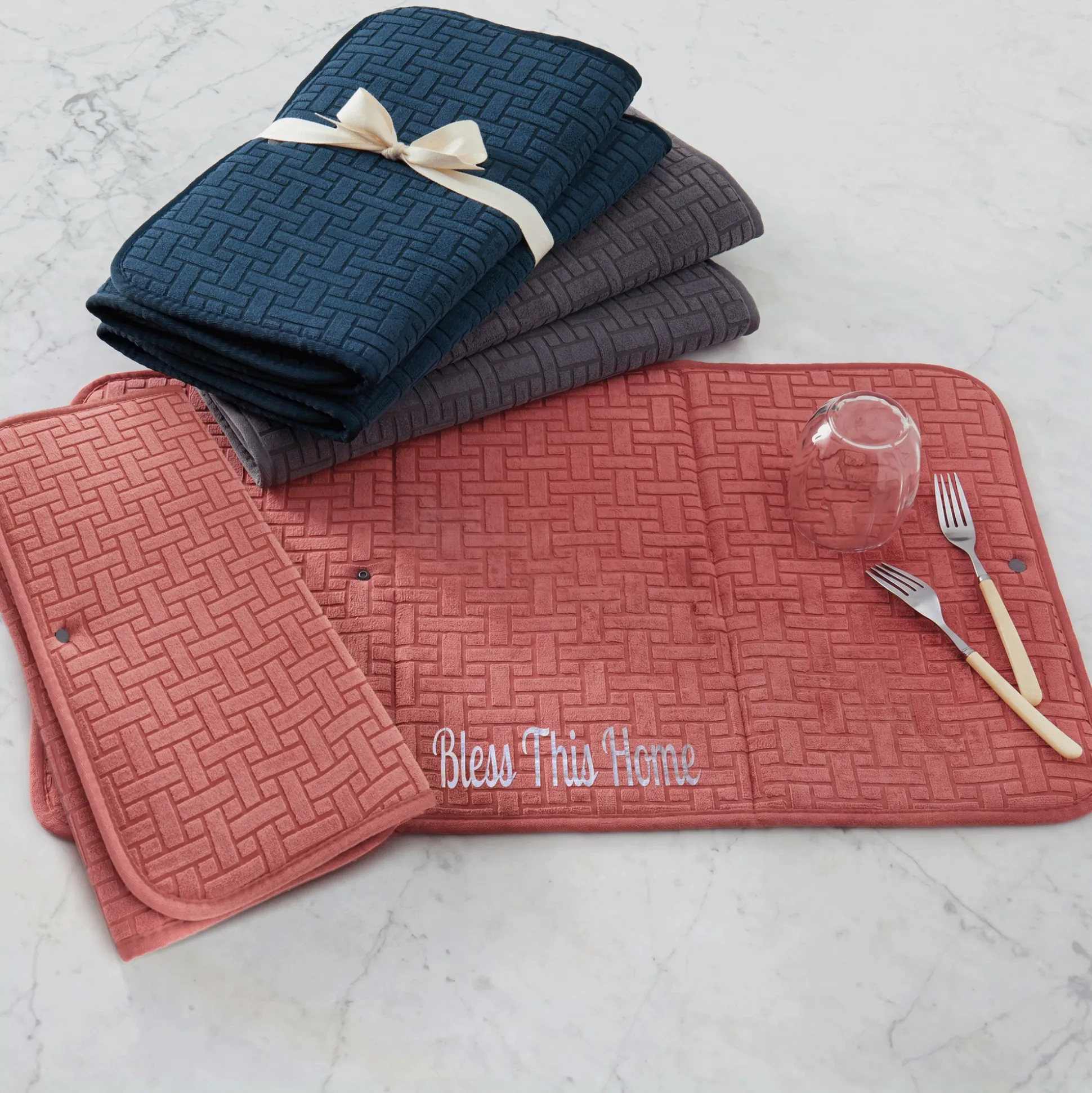 Set of 2 Kitchen Drying Mat