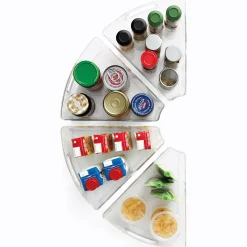 Set of 4 Lazy Susan Storage Containers