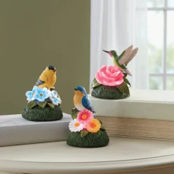 Set of 3 Lit Birds