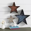Set of 3 Lit Rustic Americana Stars