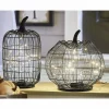 Set of 2 Lit Wire Pumpkins