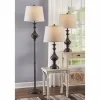 Set of 3 Madison Bronze-Finish Lamps