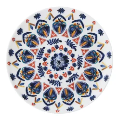 Set of 4 Mikasa Painted Medallion Appetizer Plates