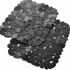 Set of 2 Pebble-Design Sink Mats