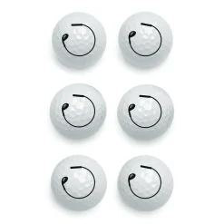 Set of 6 Personalized Bent-Club Design Golf Balls