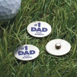 Set of 3 Personalized #1 Dad Golf Ball Markers