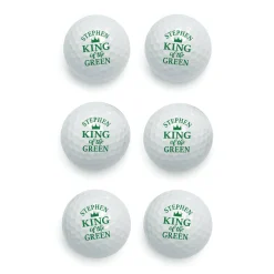 Set of 6 Personalized King of the Green Golf Balls