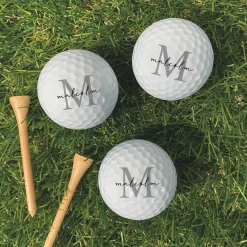 Set of 6 Personalized Name/Initial Golf Balls