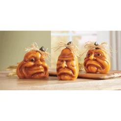 Set of 3 Pumpkin Faces