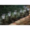 Set of 8 Solar Glass Pathway Stakes